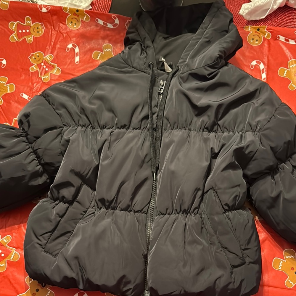 Black Kids Puffer Jacket